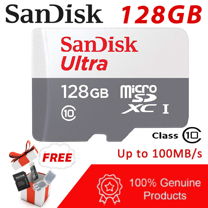 SanDisk 128GB Ultra C10 MicroSD Card Memory Card For Smartphones