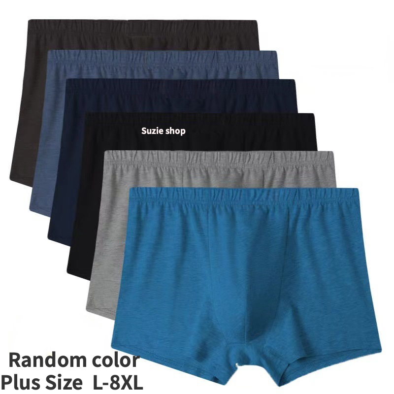 Large Size Men's Underwear Plus Fat Male Bigger Cotton Boxer Shorts  Antibacterial Fabric Soft Comfortable Breathable L-6xl