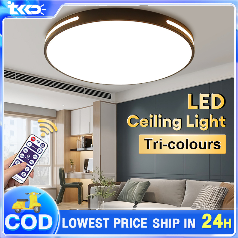 Ceiling Light 48W Lampu Ruang Tamu Moden Three Light Led Panel Light