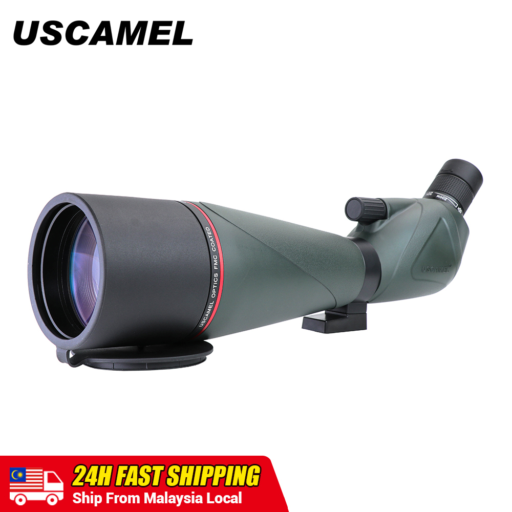 USCAMEL Spotting Scope 20-60x80 Zoom Monocular Telescope Nitrogen ...