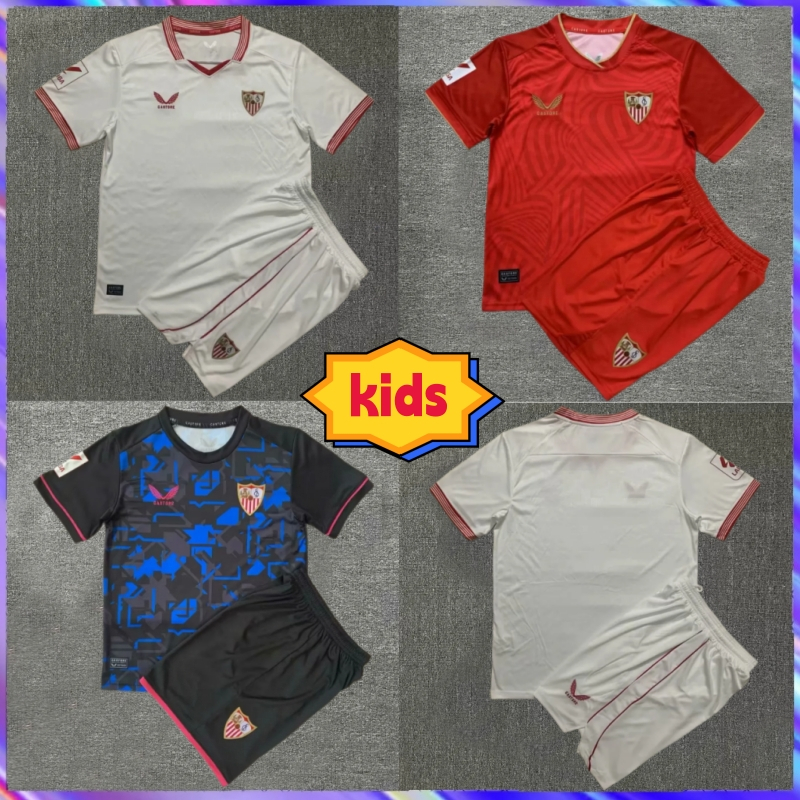 23/24Sevilla FC home and away third jersey children's football shirt Shopee Malaysia