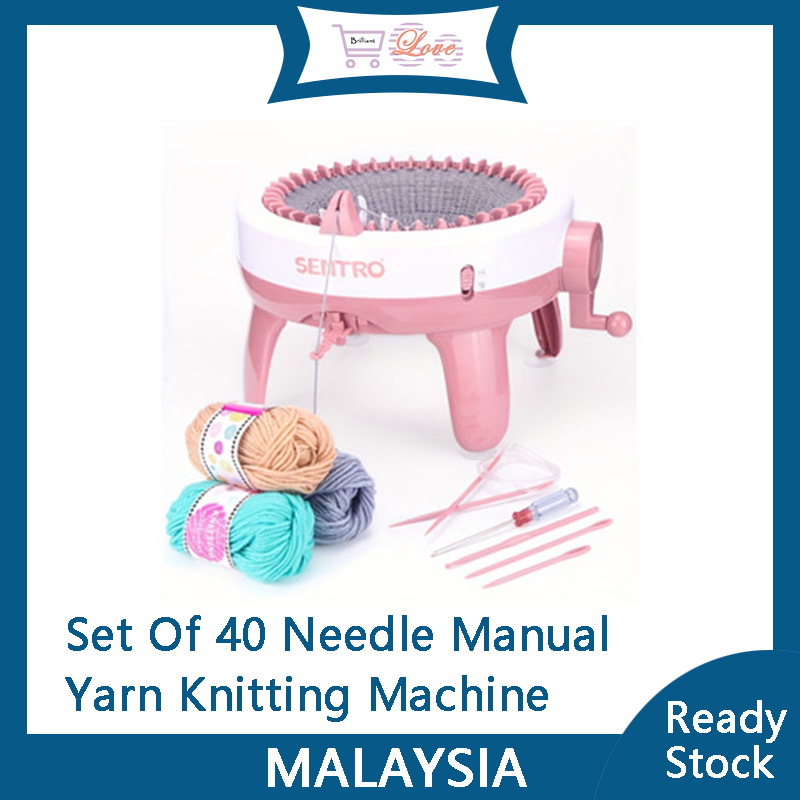 [Ready Stock] Set Of 40 Needle Manual Yarn Knitting Machine DIY
