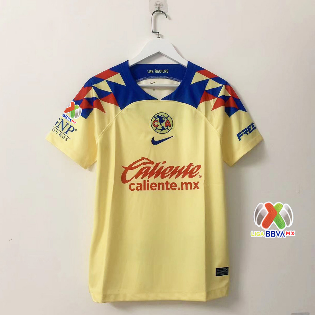 Club America Jersey Las Aguilas Blue & White Retro Soccer Jersey