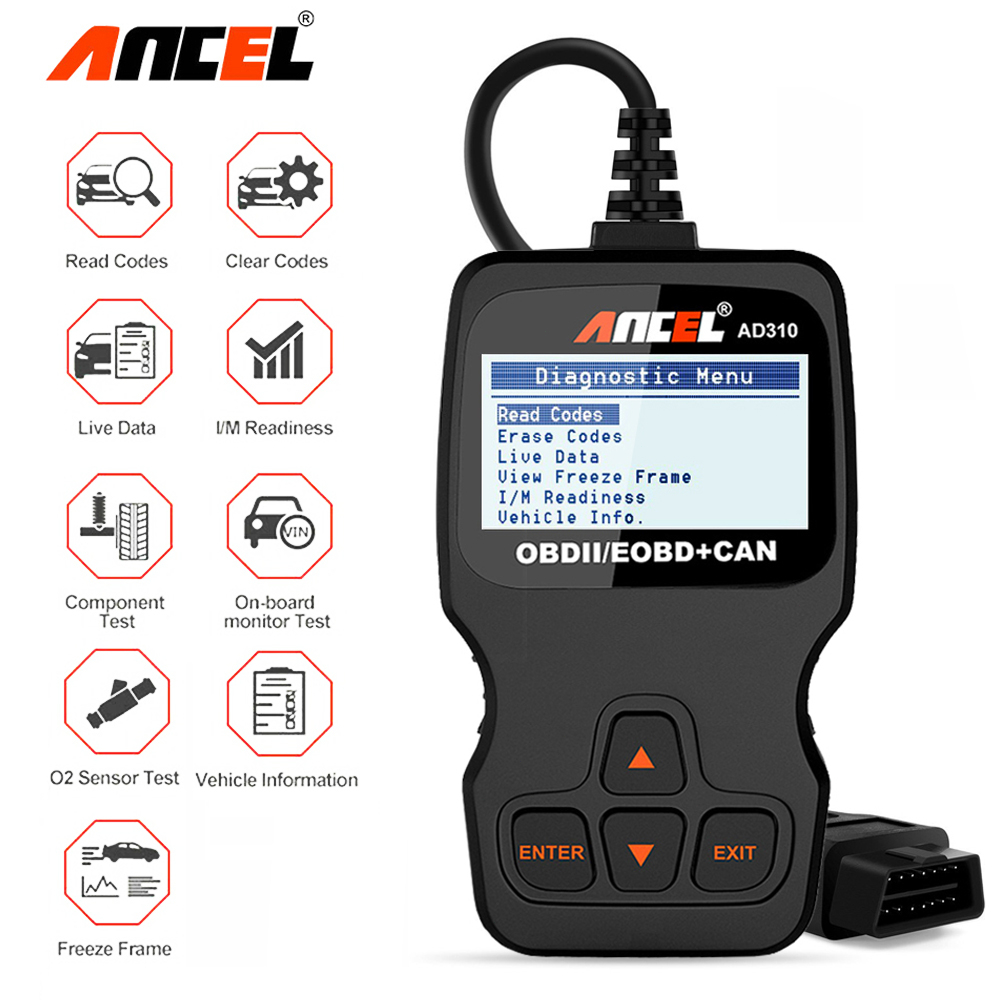 Ancel AD310 Automotive Full OBD 2 Diagnostic Tool OBD 2 Automotive ...