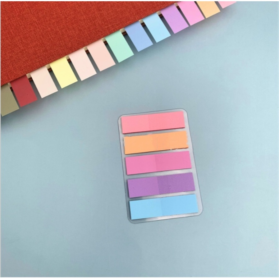 100sheets PE Plastic Label sticky note Bookmark Tag Index Memo Pad ...