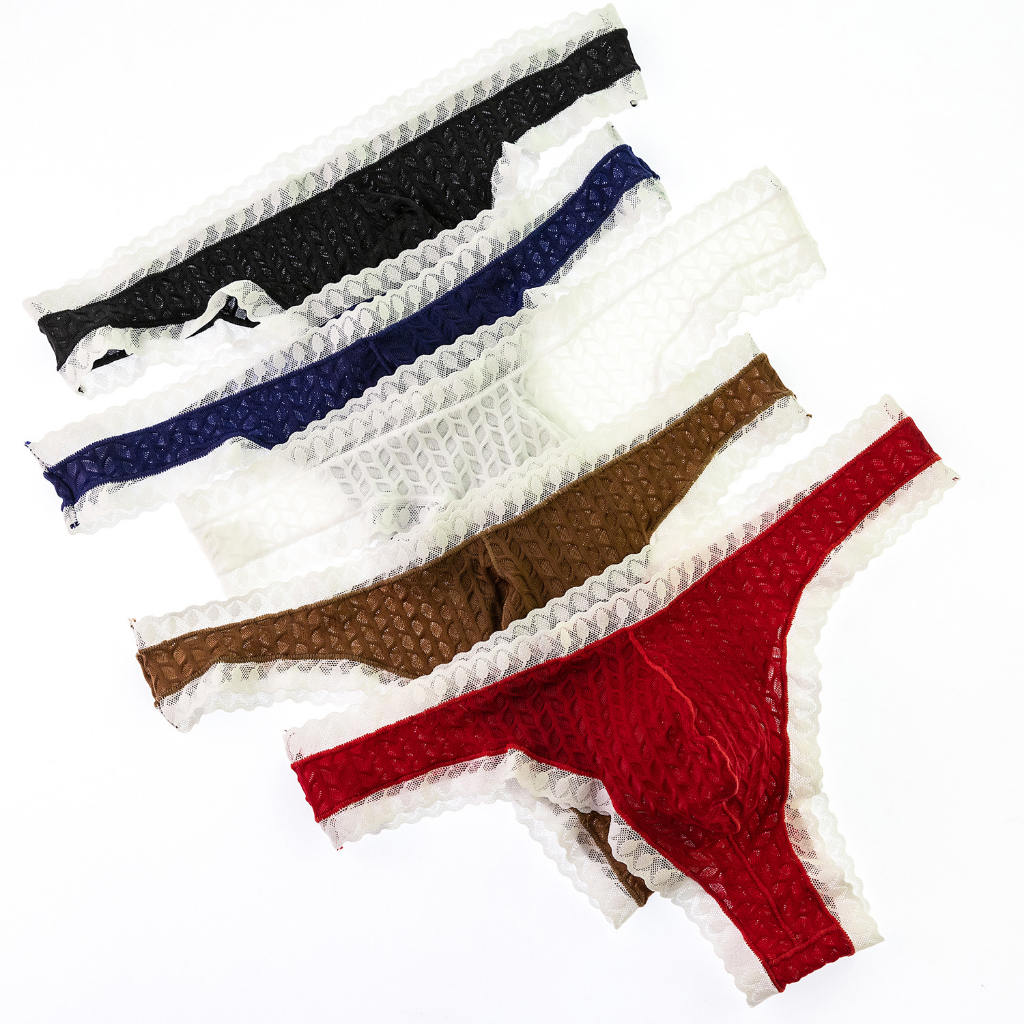 Lace Men's Underwear Thong High Elastic Temptation Men's Underwear