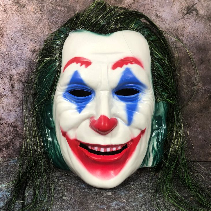 Halloween Horror Clown Mask Full Smiley Face Scary Toy Masquerade COS ...