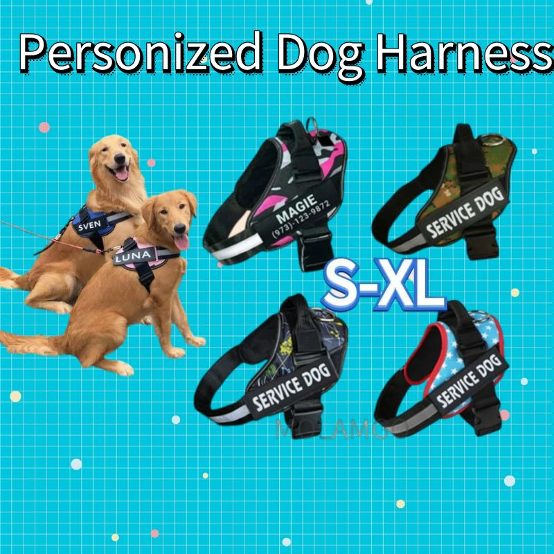 Pet Supplies Custom Dog Harness With Name Personalized Dog Harness