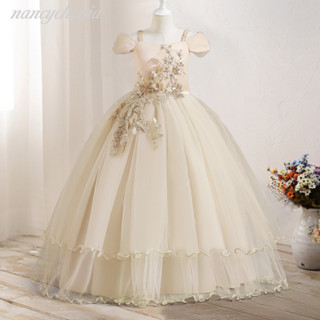 Kids Girls Dress 🇲🇾 Girls Dress Lace Pageant Prom Gown Flower