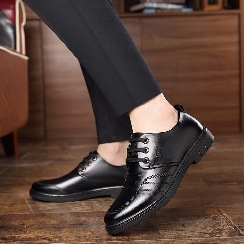 【IN STOCK】interview Men's Leather Shoes Business Formal Office Men's ...