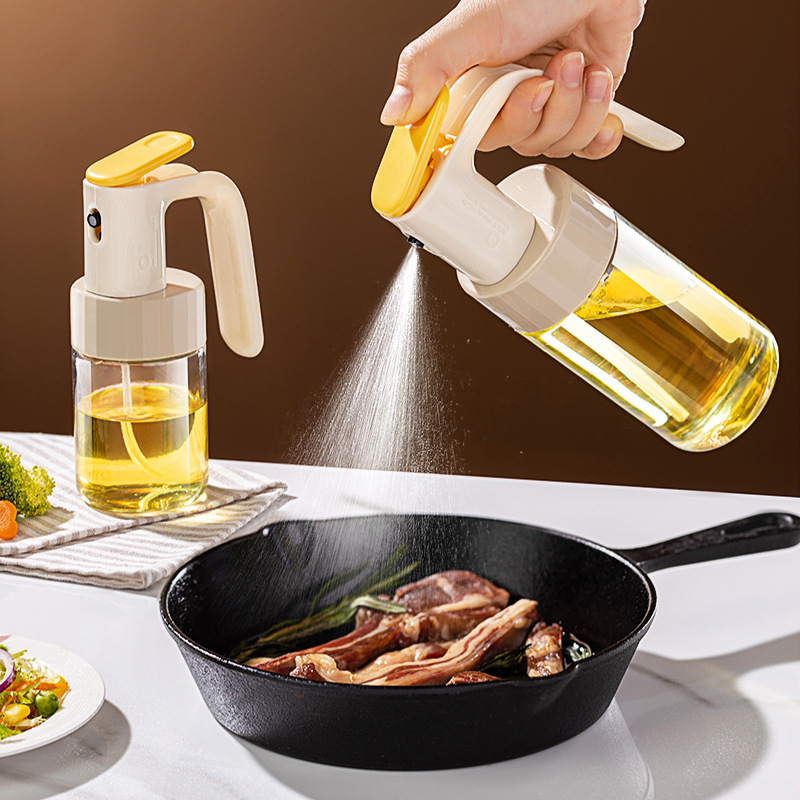 Glass Spray Can Kitchen Household Air Fryer Spray Oil Bottle Atomizing