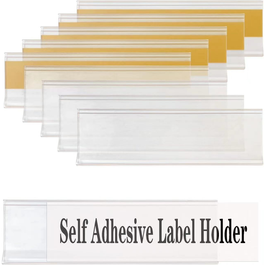 100 Pcs Price Tag Self Adhesive Label Holder Sticker Plastic Hang Tag ...