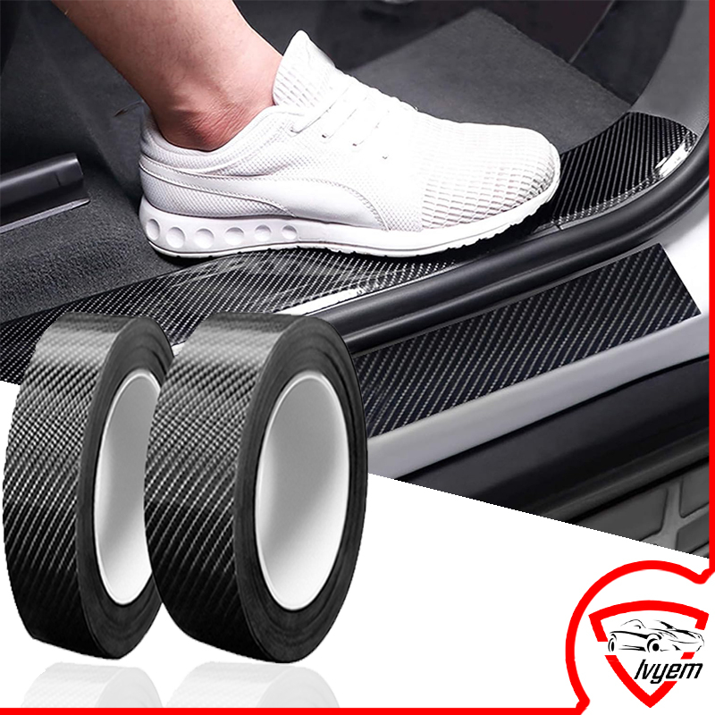5D Car Door Edge Guards Door Sill Protector Film Carbon Fiber Sticker Vinyl Wrap Strip