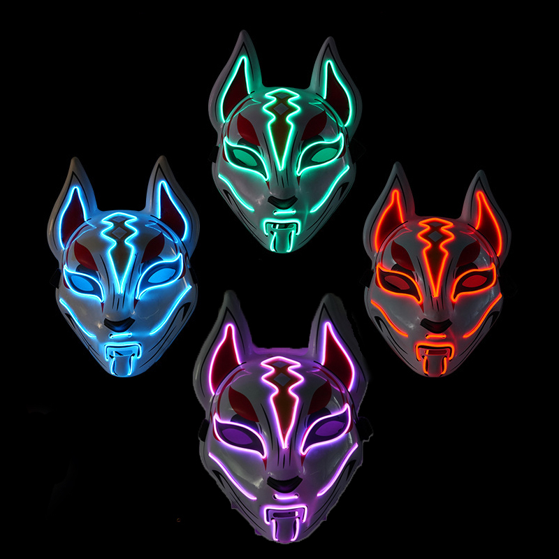 COLDPLAYHalloween LED Mask Neon Party Luminous Light Scary The Purge