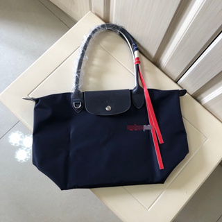 100% original longchamp le pliage messenger bag hobo bag waterproof nylon  messenger bag shopping bag shoulder bag Casual women bag Navy blue color