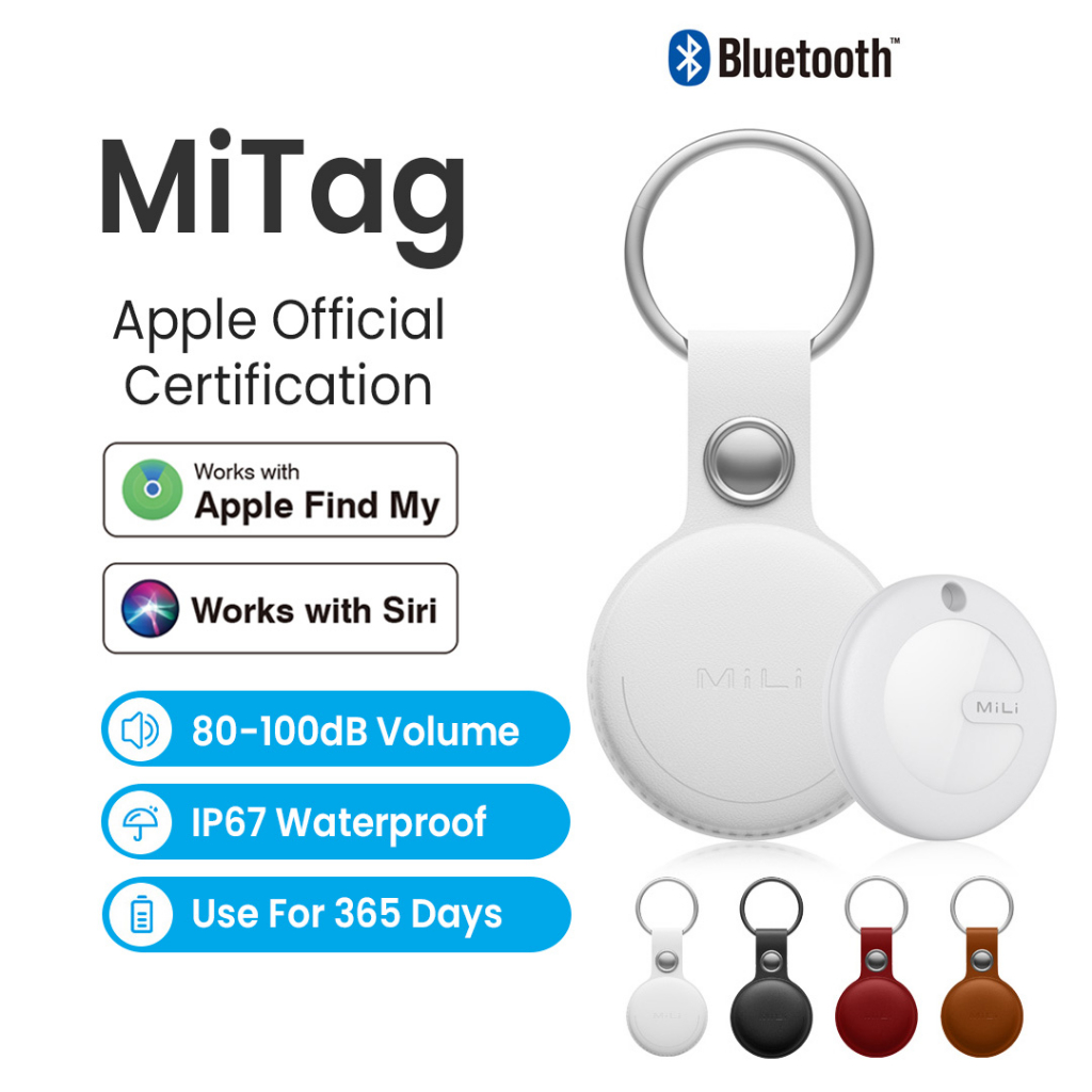 MiLi MiTag GPS Bluetooth Tracker Keys Finder and Pet Locator Works with