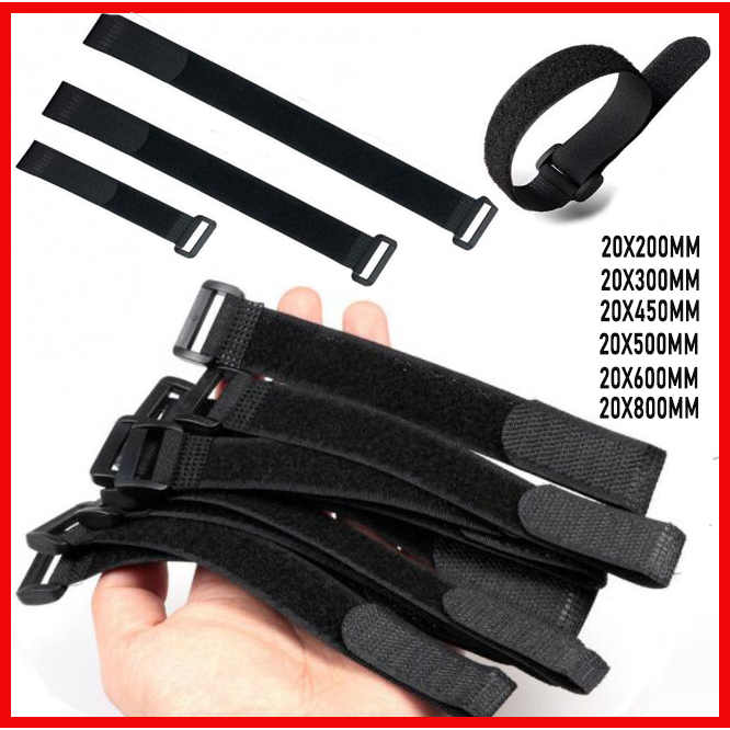 Reusable Fastening Cable Straps and Cable Ties Set, Adjustable Multi