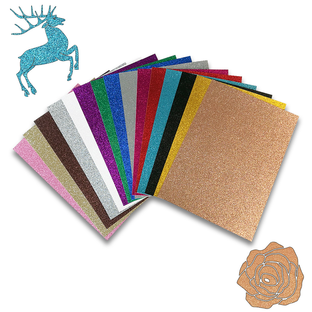 Multicolor A4 210GSM Glitter Cardstock Paper Flash Shiny Art Card