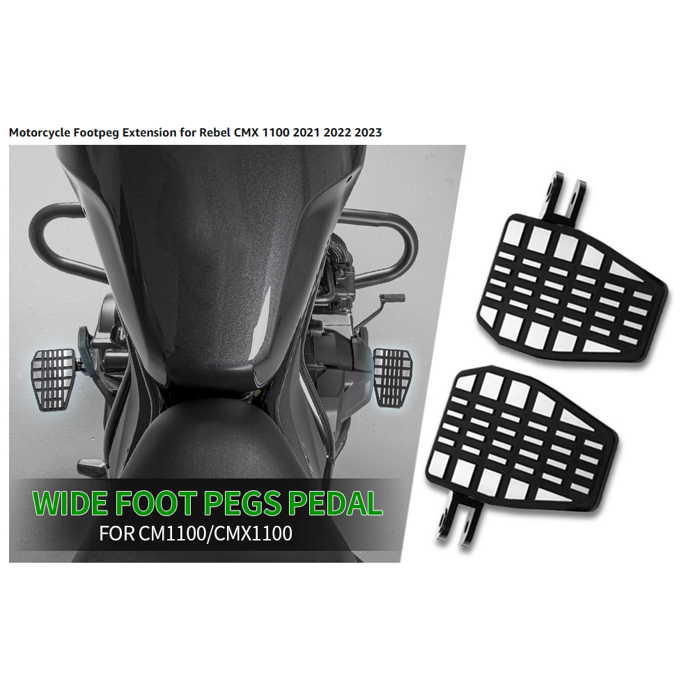 Motorcycle CMX1100 CM1100 Wide Foot Pegs Pedal 21-23, Aluminium Foot ...