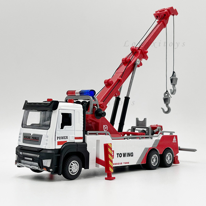 150 Diecast Metal Model Toy Towing Rescue Teme Pull Back With Sound