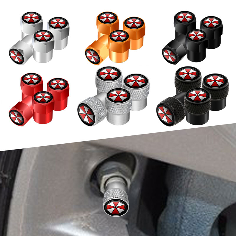 4Pcs Dustproof Car Wheel Tire Valve Cap Tyre Rim Stem Cover Airdust