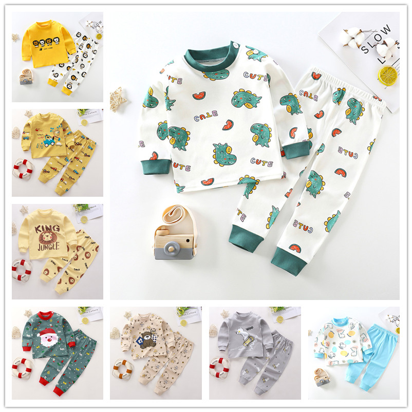 Baby Pyjamas Set Korean Style Children Sleepwear Baju Tidur Kanak Baby ...