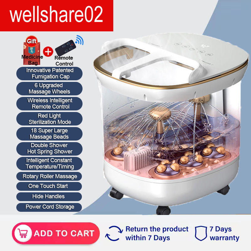 Electric foot massage machine double hot spring spray foot bath foot ...