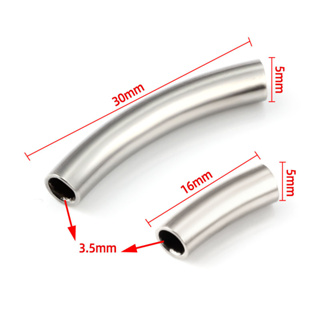 Crimp Tubes Jewelry Making, Curved Beads Tube Spacer