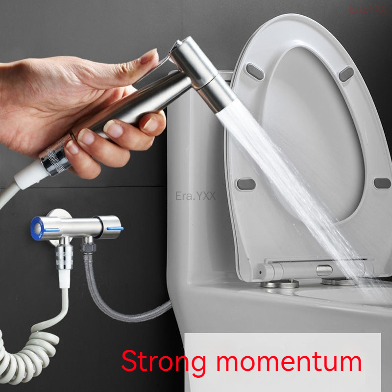304 Stainless Steel Toilet Spray Gun Set Pressurized Water Gun Bathroom