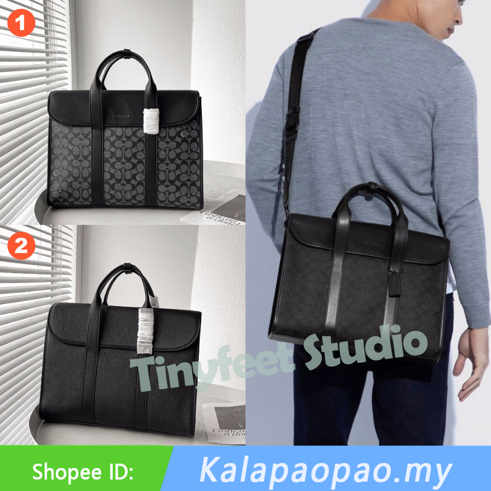 Coach men laptop on sale bag