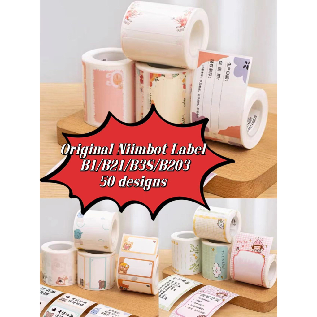 B21/B3S/B1/B203 White Thermal adhesive Label tape Label Sticker Label