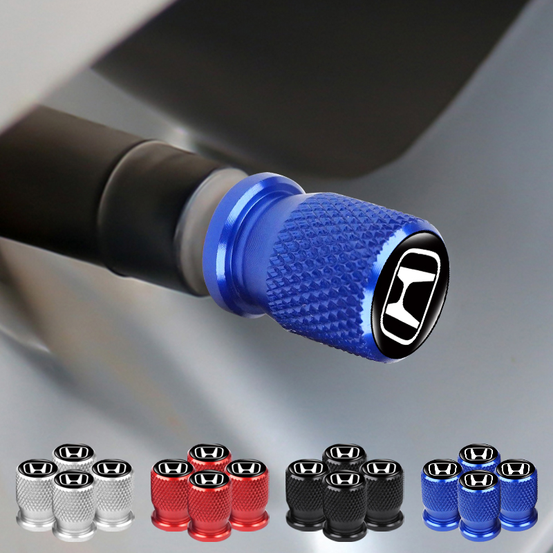 4pcs Threaded Styling Car Tire Anti-dust Cap Screw-on Car Logo Wheel ...