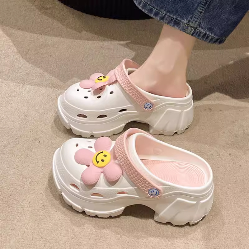 Soft Thick-Soled Heightened Female 2024 Summer Anti-Slip Student ...