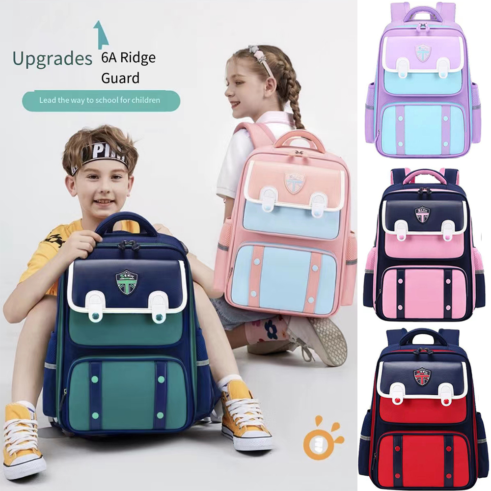 One side outlet school bag