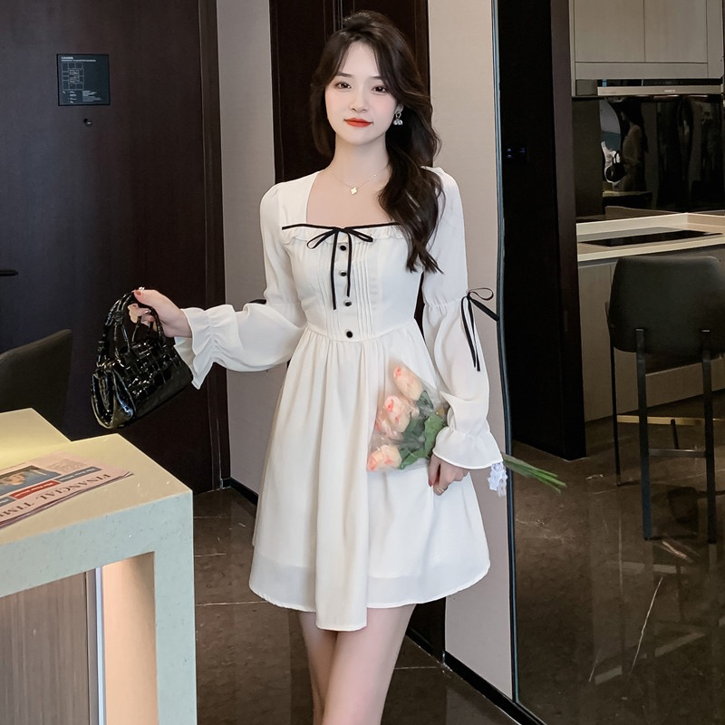 Korean Elegant White Formal Dress for Women | Prom & Graduation | Shopee  Malaysia