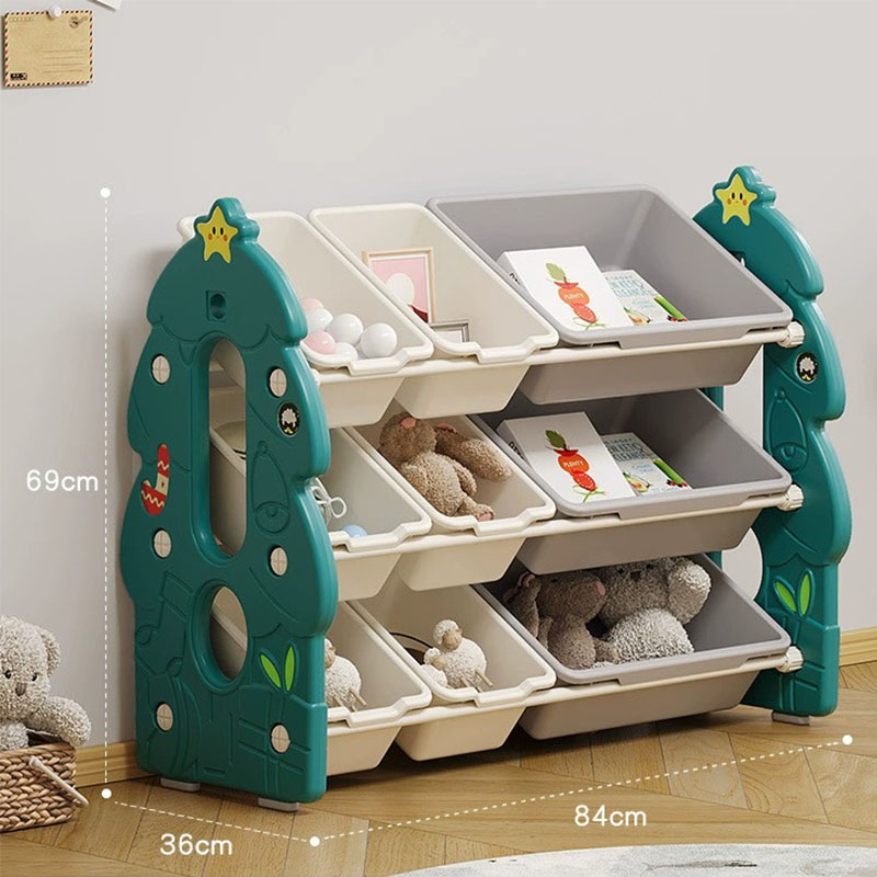 Children's Toy Racks Furniture Baby Room Bookshelf Set Multicolor