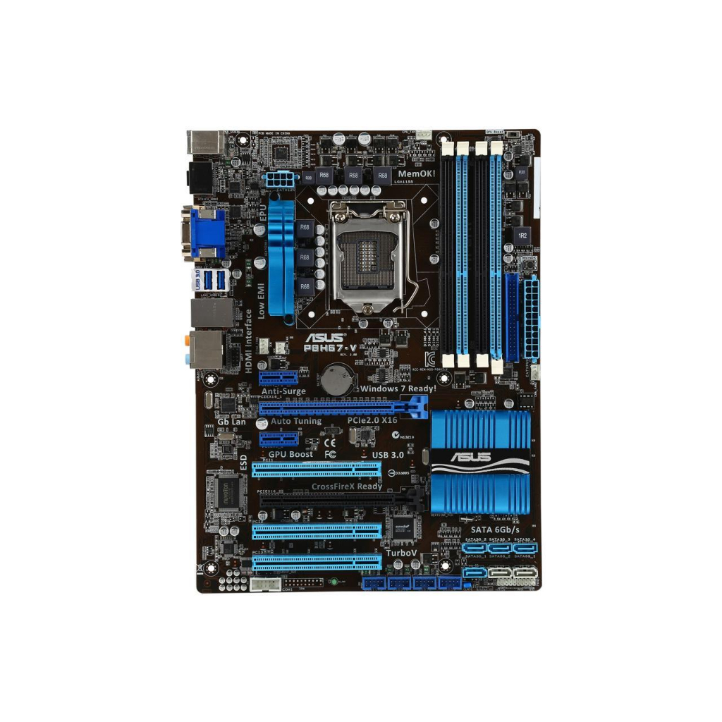 ASUS P8H67-V LGA 1155 Intel H67 HDMI SATA 6Gb/s USB 3.0 ATX Intel ...