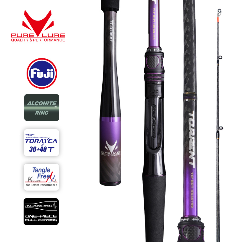 PURELURE TORRENT All Fuji General Lure Rod High Carbon Long Casting