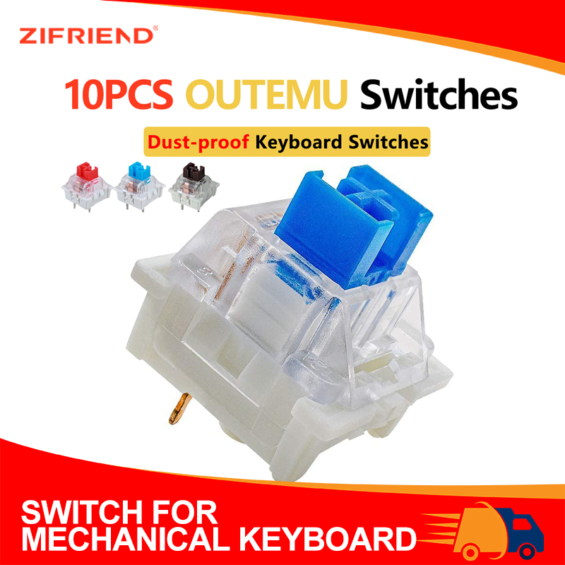 Zifriend 10Pcs Switches Mechanical Keyboard Switches mechanical