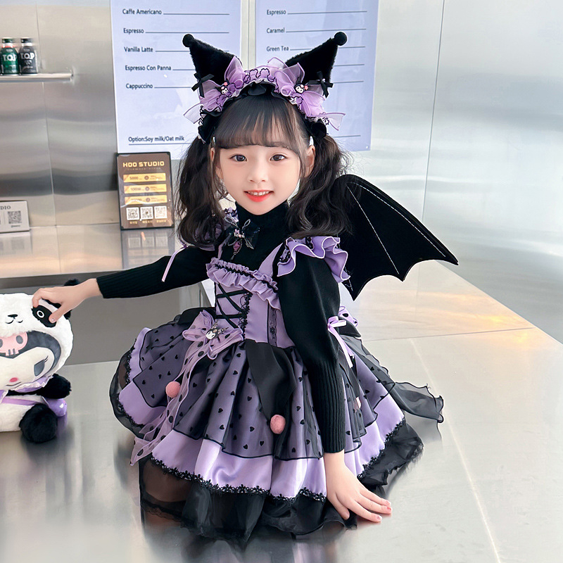 Girls kuromi dress lolita princess dress hot sale summer dresses girl  Halloween costume children luminous dress for holidays and birthday |  Shopee Malaysia