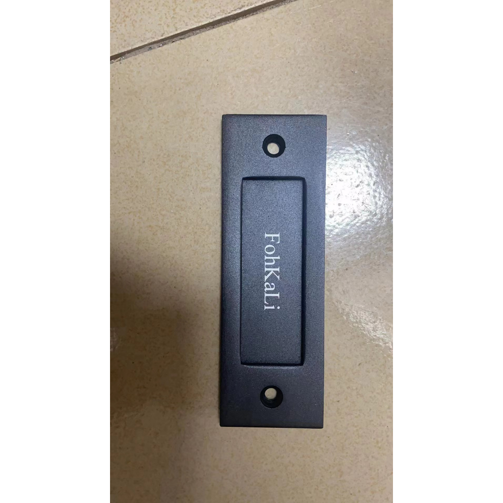 Running Black 6 inch Sliding Barn Door Finger Pull Set Heavy Duty