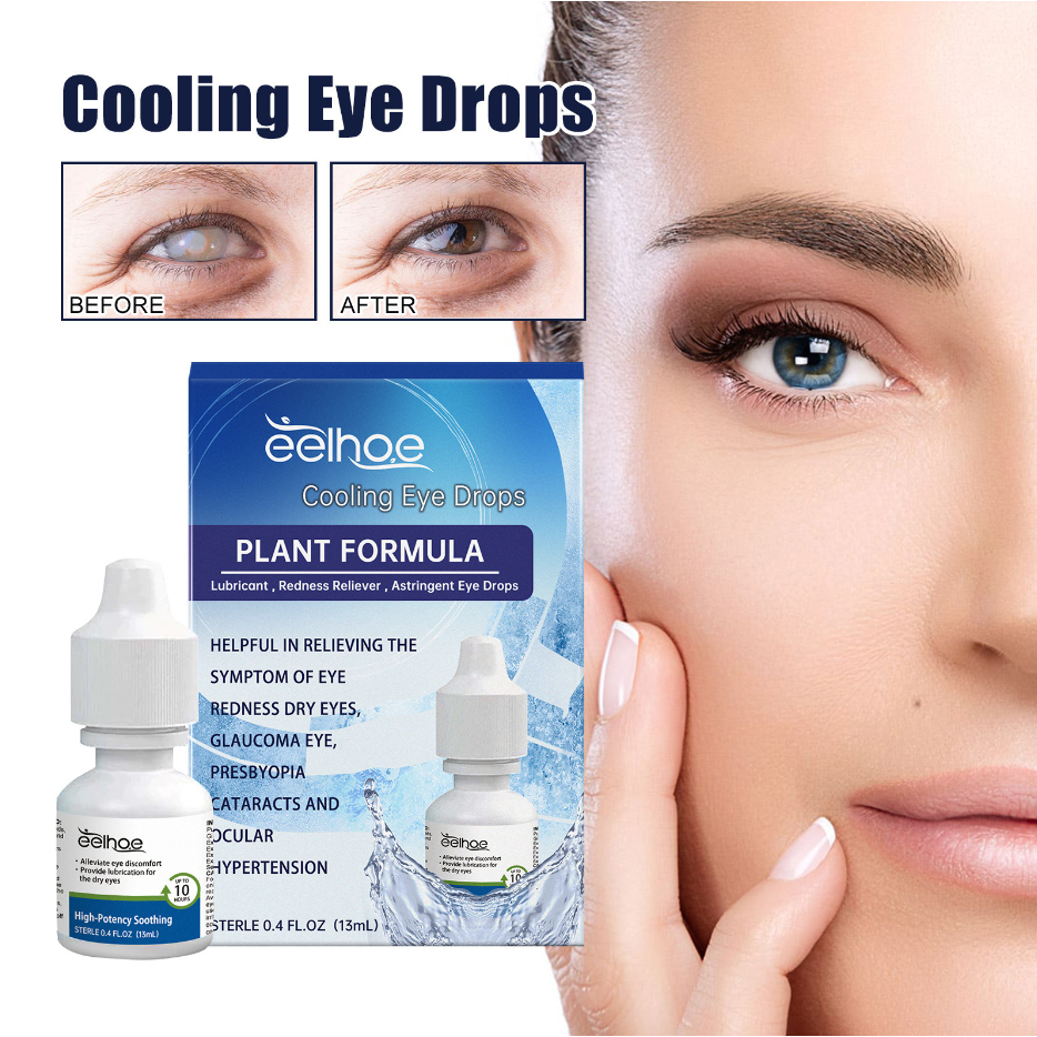 Cooling Eye Drops Cool Eye Drops Relief Discomfort Fatigue Swollen ...