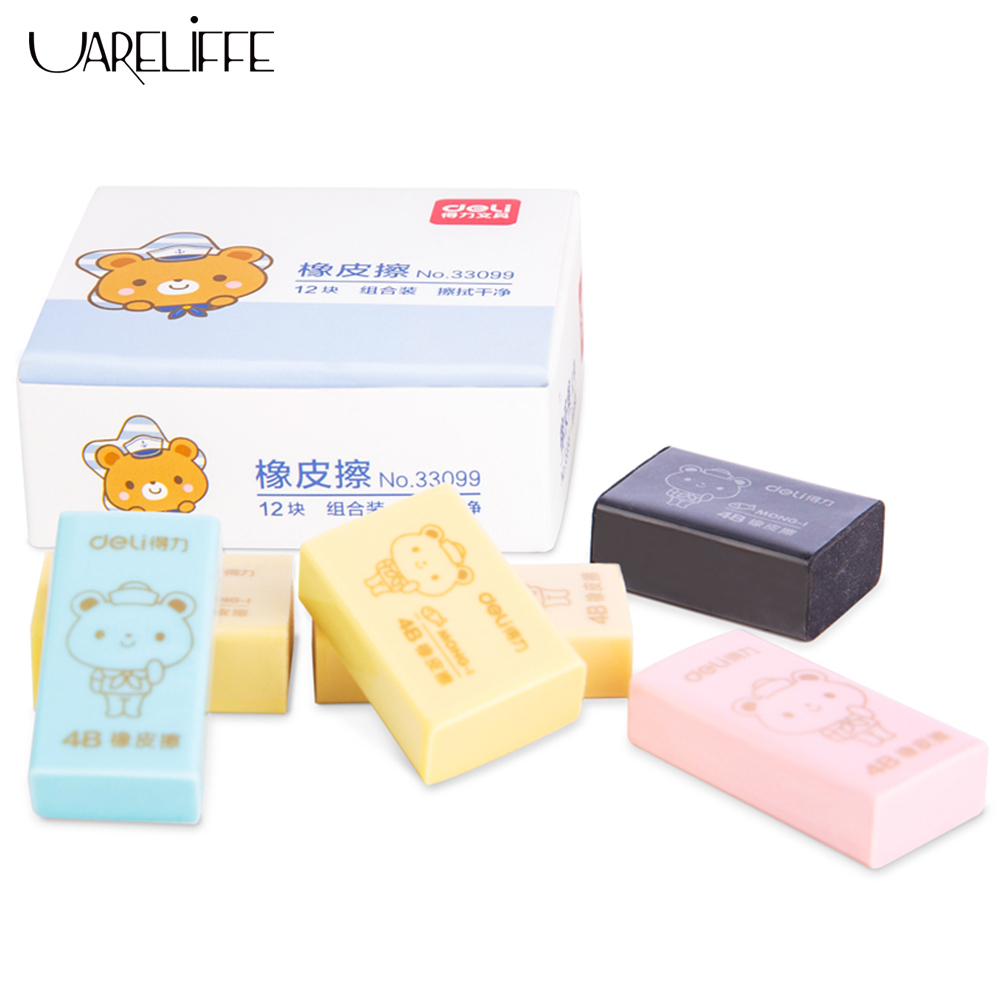 Uareliffe 4B Eraser Student Homework Drawing Erasers Safe PVC Material