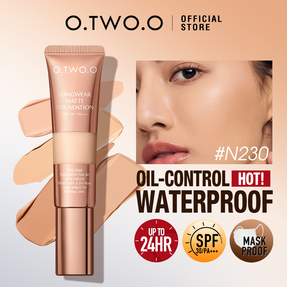 O.TWO.O Foundation Full Cover Matte Concealer Liquid Foundation Face ...