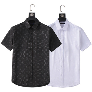 Shop Louis Vuitton Button-down Street Style Cotton Short Sleeves