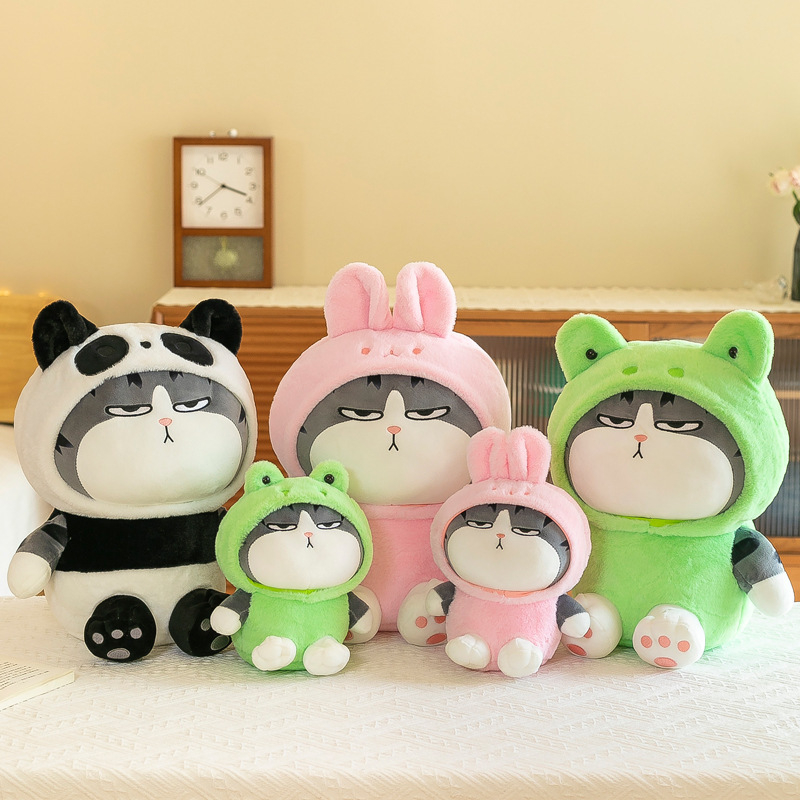 Cute Panda Emperor Cat Plush Toy Soft Dolls Baby Pillow 吾皇猫 | Shopee ...