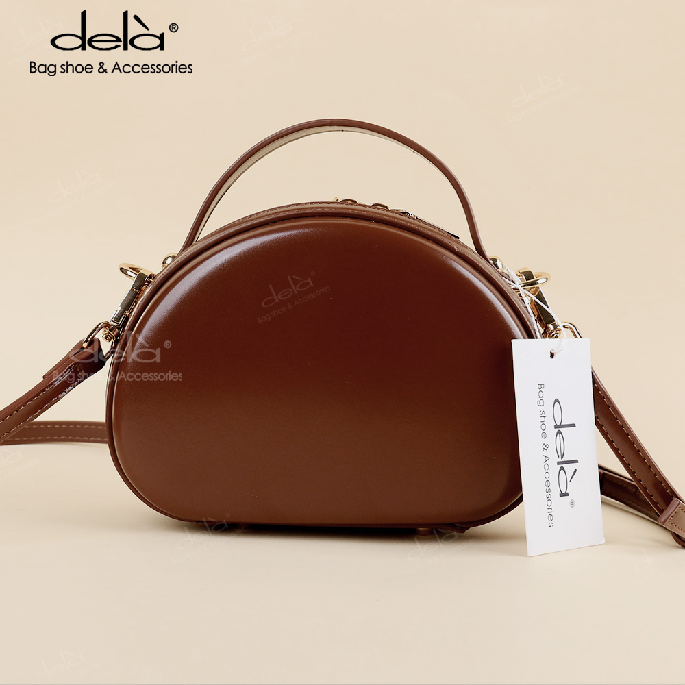Dela handbag women's shoulder bag solid color retro bag beg tangan ...