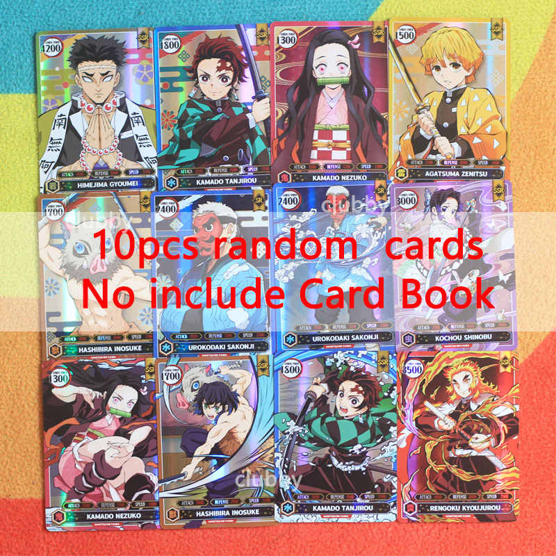 240 Demon Slayer Card Album Nezuko Cartoon Book Binder Holder Children Toy  Birthday Gift  | Shopee Malaysia