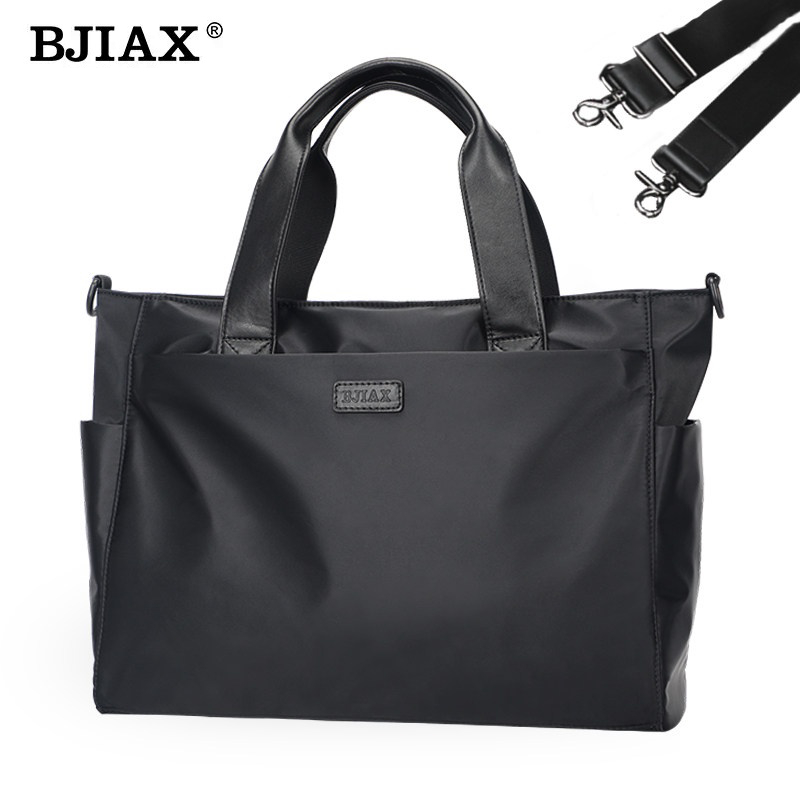 BJIAX Briefcase Laptop Crossbody Bag Men Waterproof Messenger Bag Fit