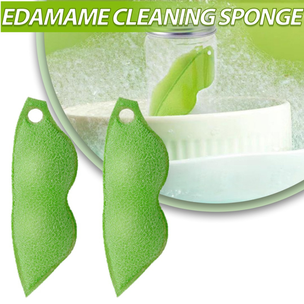 3pcs Beans-Shaped Bottle Cleaning Sponge Home Kitchen Glass Cup